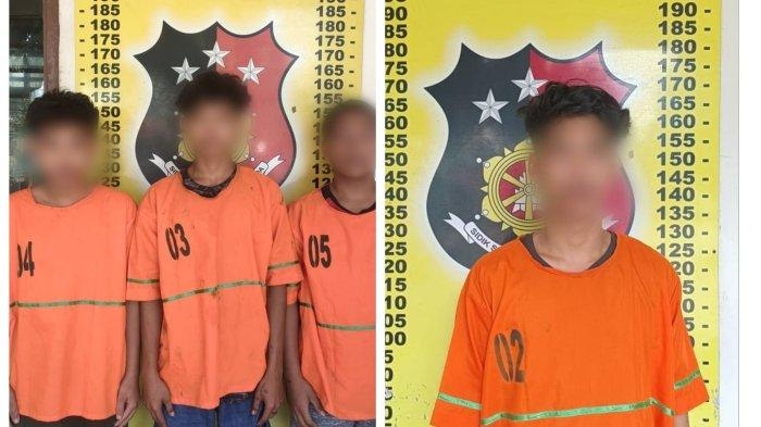 Jatanras Polres Simalungun Sukses Ungkap Kasus Pencurian dengan Kekerasan, 4 Pelaku Ditangkap