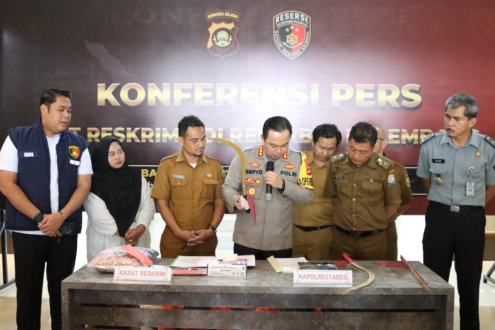 Sat Reskrim Polrestabes Palembang Berhasil Mengamankan 20 Pelaku Tawuran di Rumah Susun Palembang