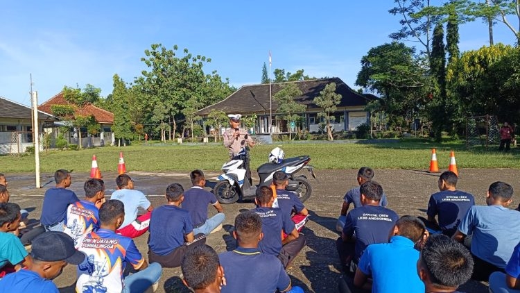 Satlantas Polres Purbalingga Gelar Pelatihan Safety Riding Siswa SMK Jateng