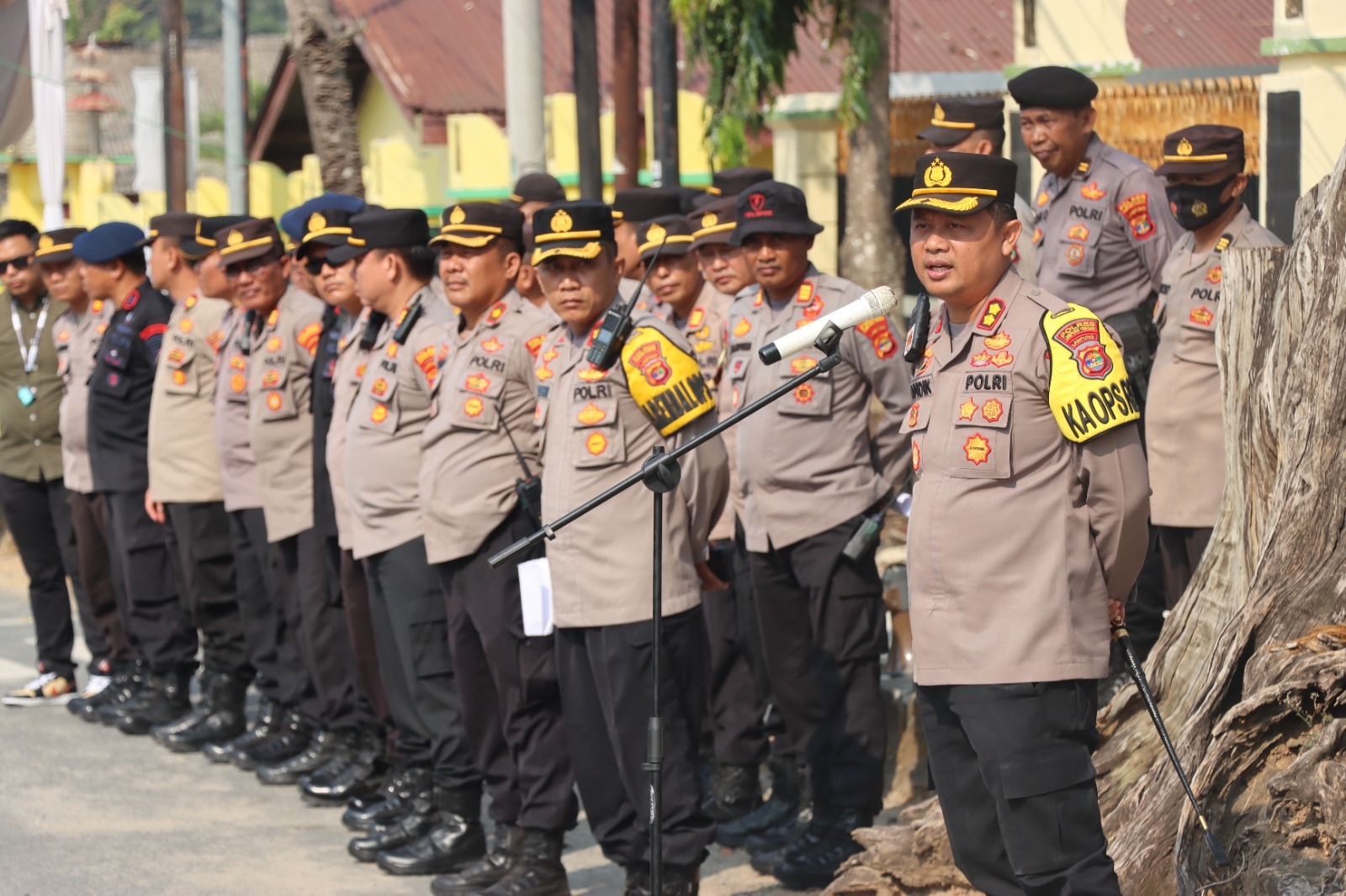 Gelar Sispamkota, Polres Lampung Tengah Siap Amankan Pemilu 2024