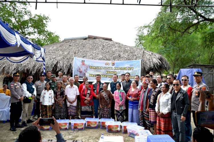Kapolda Bersama Komunitas Motor Polda NTT Berbagi Kasih di Kabupaten Kupang