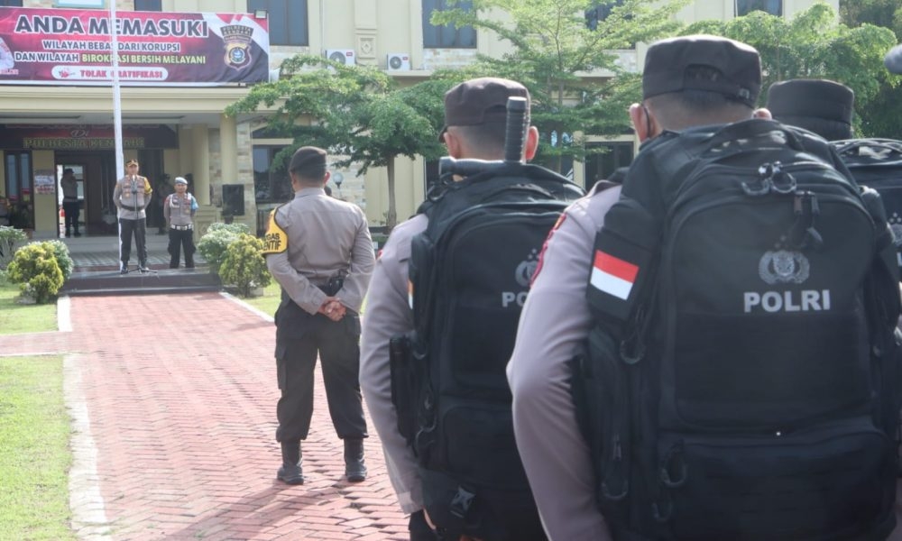Kapolresta Kendari Himbau Personel Pengamanan TPS Bersikap Netral dan Tidak Terlibat Politik Praktis