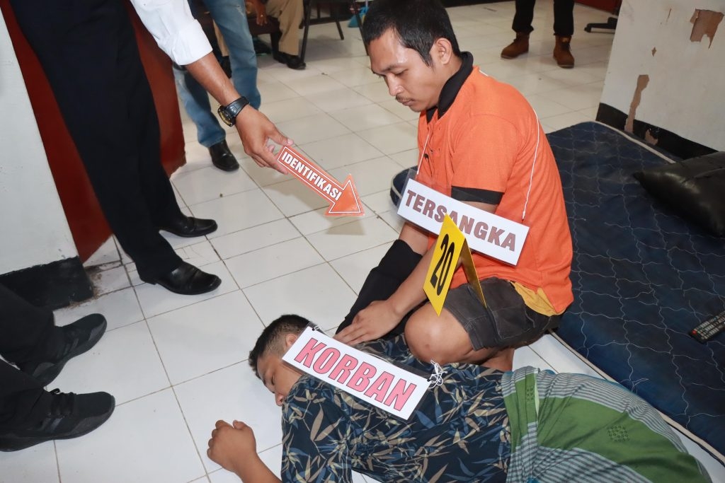 Polisi Gelar Reka Ulang Kasus Pembunuhan Waria di Mataram, 33 Adegan Diperlihatkan