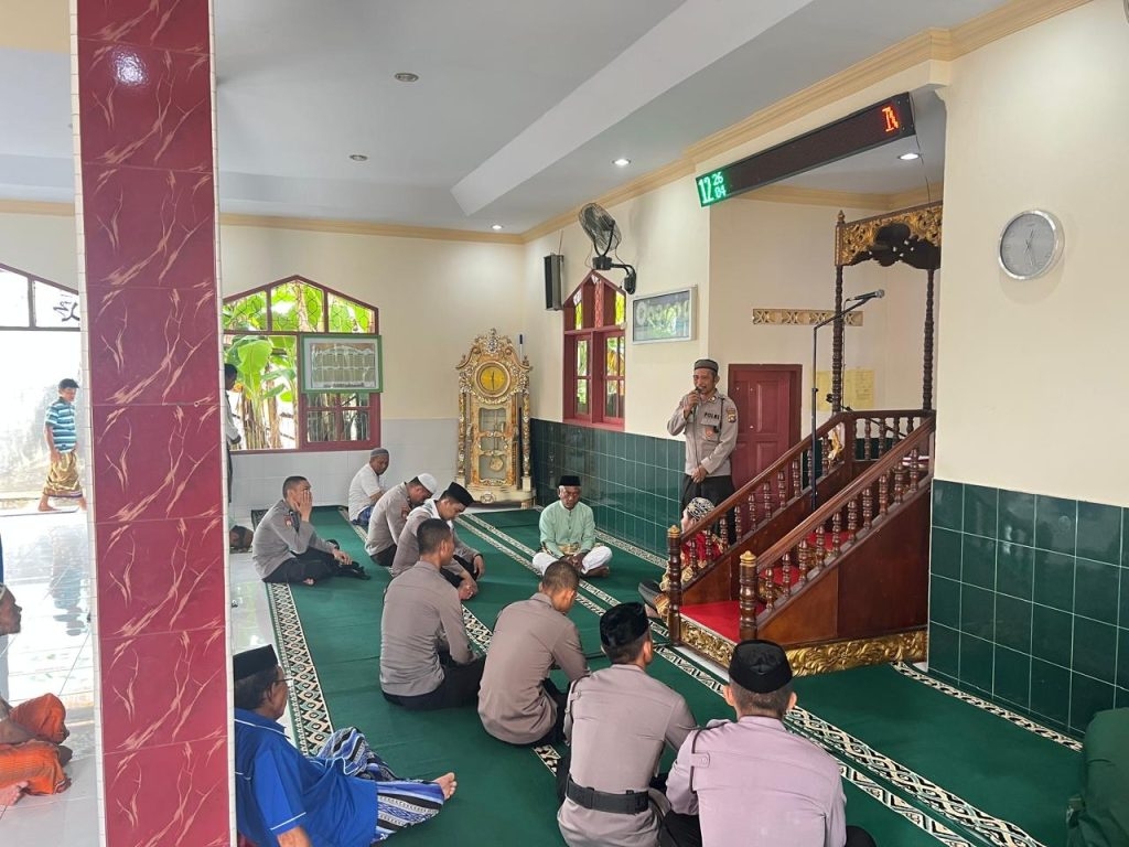 Safari Jum’at Samapta Polda Gorontalo, Hadir Dengan Memakmurkan Masjid