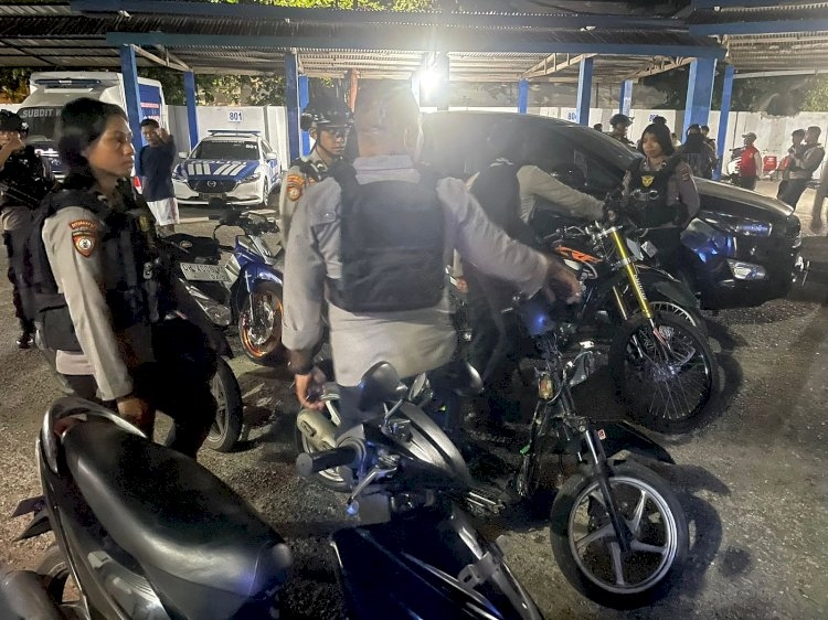 Tim Patroli Perintis Presisi Ditsamapta Polda NTT Berantas Balap Liar di Kota Kupang