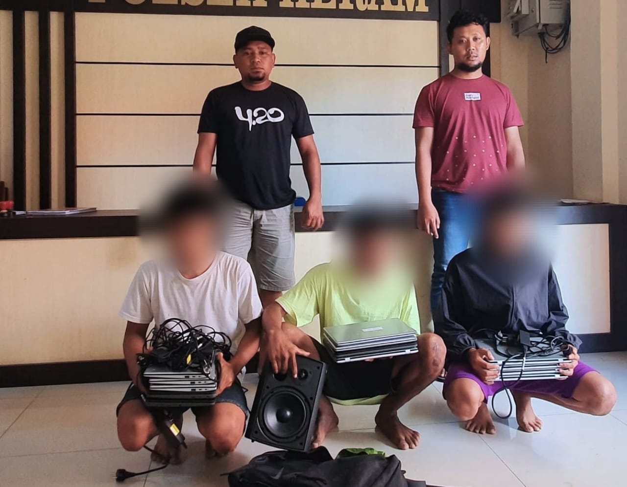 Tiga Remaja Dibekuk Polisi Terkait Kasus Pencurian di Sekolah Yapis Pembangunan V Waena